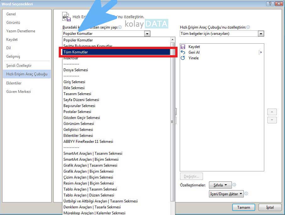 Word de Bütün Belgeleri Kaydetmek ve Kapatmak word_tumunu_2