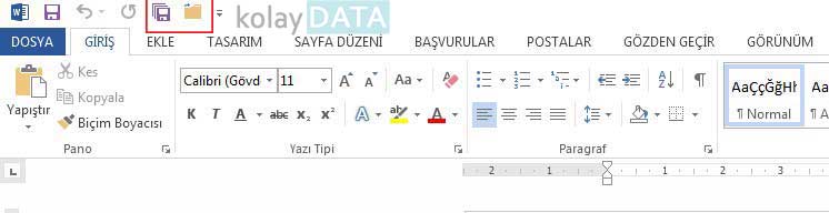 Word de Bütün Belgeleri Kaydetmek ve Kapatmak bütün belgeleri kaydetmek