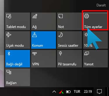 Windows 10 da Uyarı Balonunun Sesini Kapatmak