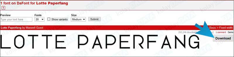 İnternetten Font Nasıl İndirilir?