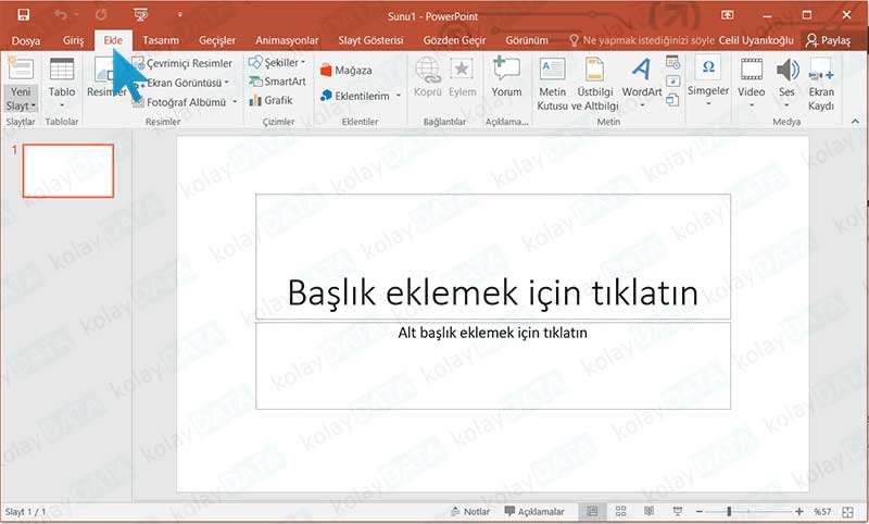 Powerpoint Sunumuna Youtube’dan Video Eklemek Powerpoint Sunumuna Youtube’dan Video Eklemek