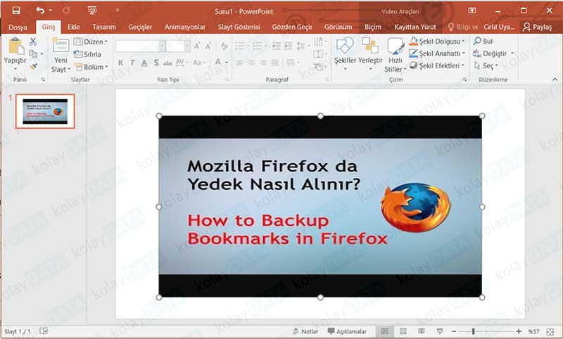 Powerpoint Sunumuna Youtube’dan Video Eklemek Powerpoint Sunumuna Youtube’dan Video Eklemek