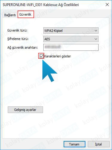 Unutulan Wi-Fi Şifresini Bulma