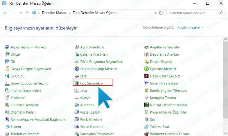 Uyku Modunu Kapatmak