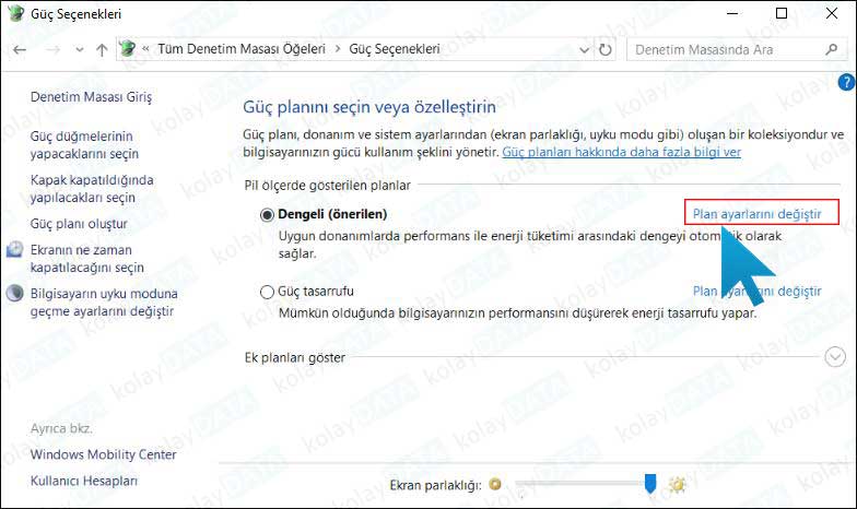 Uyku Modunu Kapatmak