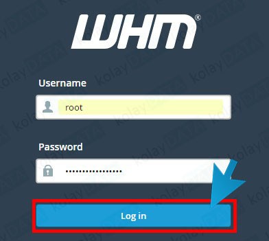 WHM Root Şifresi Değiştirme