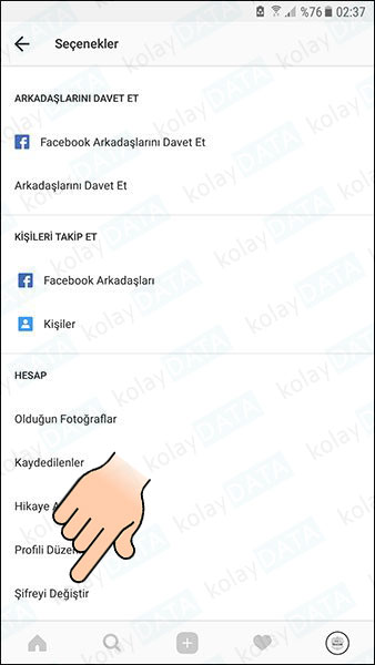 Instagram Şifre Değiştirme (Bilgisayar ve Telefonda) Telefonda Instagram Şifre Değiştirme