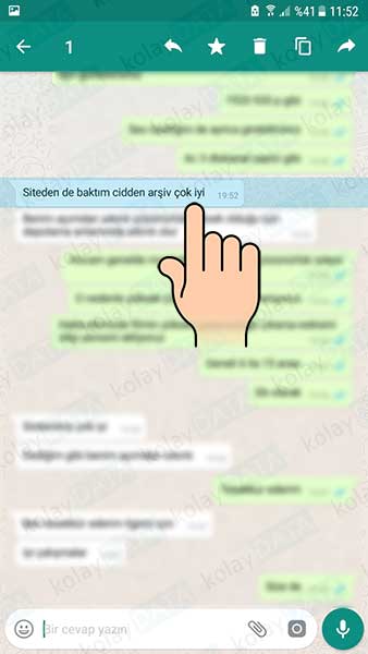 Whatsapp Mesaj Alıntılama