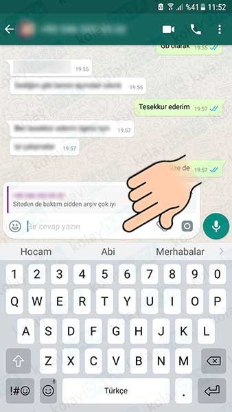 Whatsapp Mesaj Alıntılama