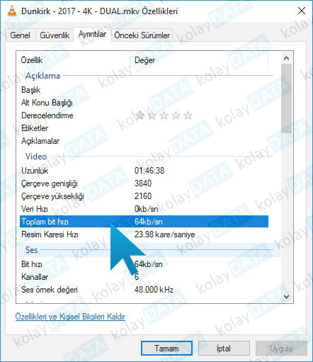 Bitrate Nedir? Bitrate Nasıl Öğrenilir? bitrate değeri