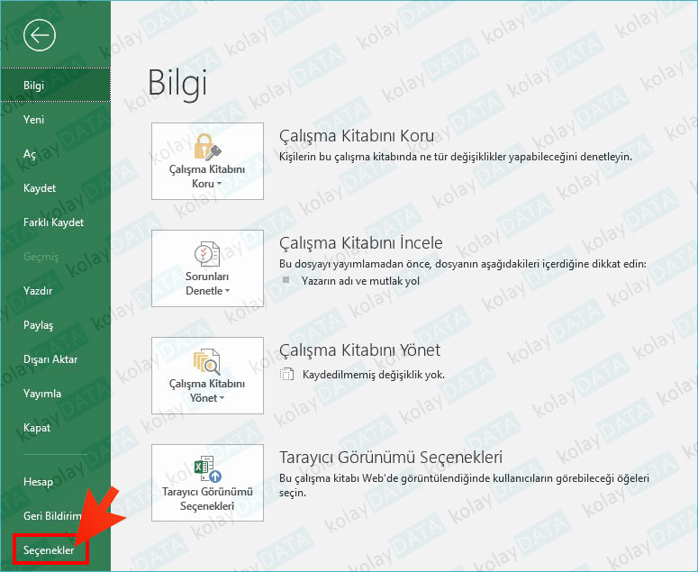EXCEL'de Sayfaları Gizlemek