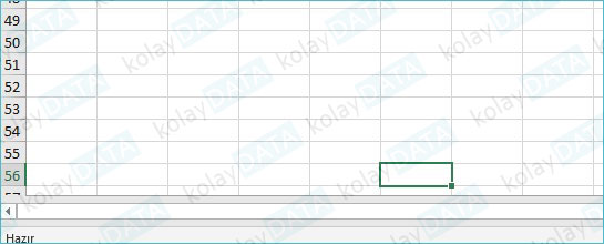 EXCEL'de Sayfaları Gizlemek