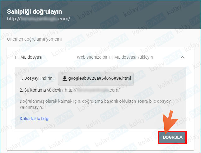Google Webmaster Tools'a Site Eklemek