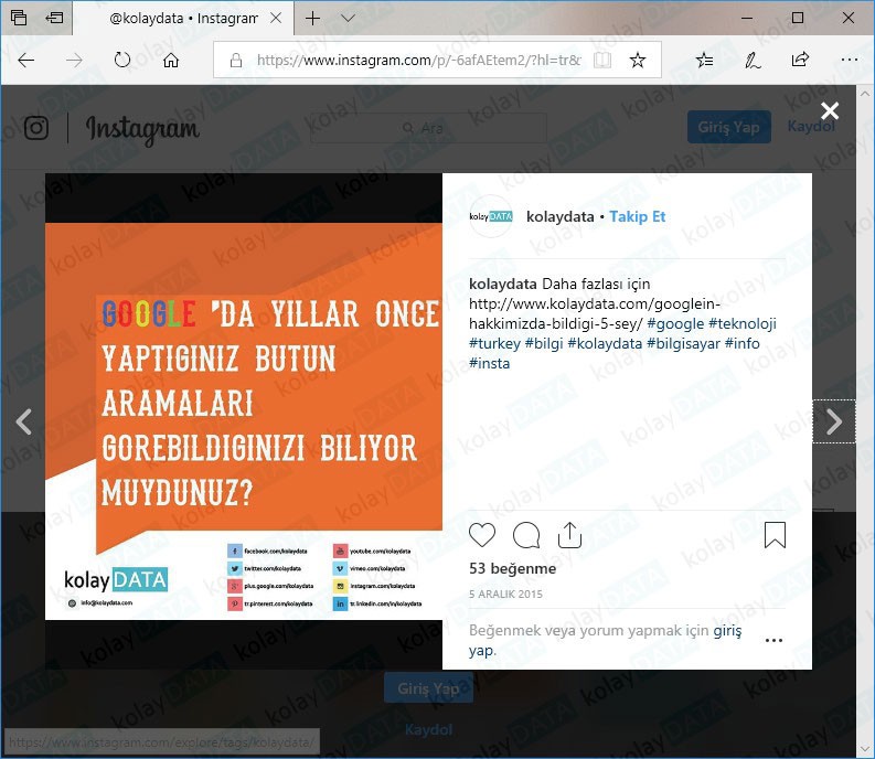 Instagram Fotoğraf İndirme - En Hızlı Yöntem Instagram Fotoğraf İndirme