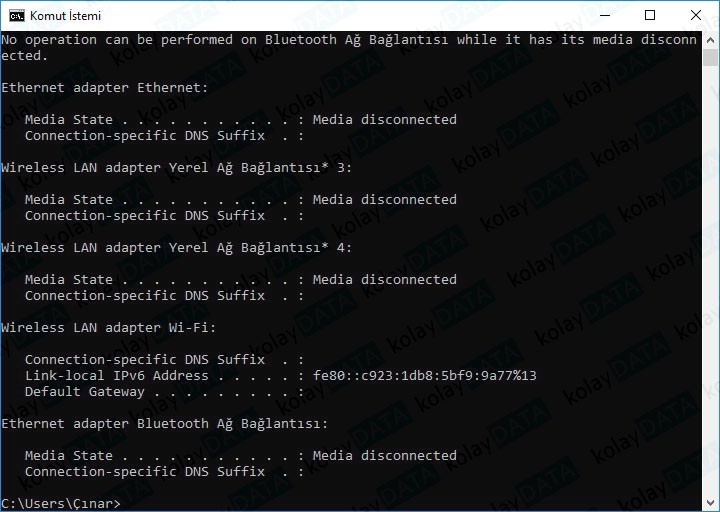 IP Adresi Değiştirme
