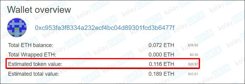 MEW Cüzdan Kontrolü