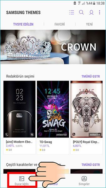 Samsung Telefon ve Tabletlerde Duvar Kağıda Nasıl Değiştirilir