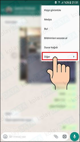 WhatsApp Kişi Engelleme