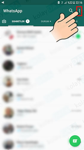 WhatsApp Kişi Engel kaldırma