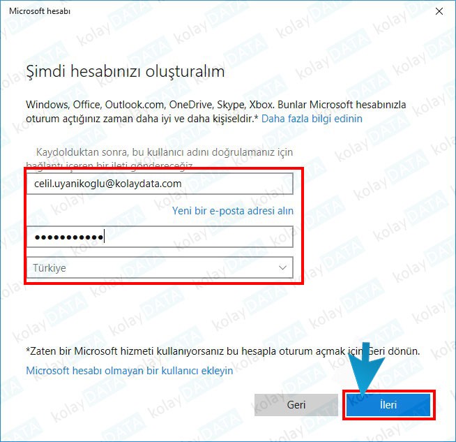 Windows'da Yeni Kullanıcı Ekleme