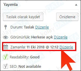 Wordpress İçerik (Yazı) Zamanlama