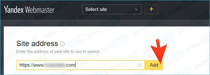 Yandex Webmaster'a Site Eklemek