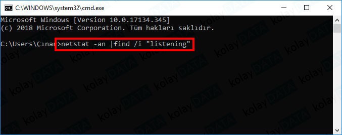 Windows'da Açık Portlar