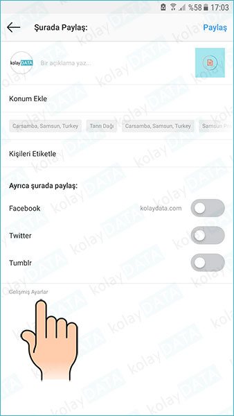 Instagram'da Paylaşımları Yoruma Kapatma - Resimli Anlatım Instagram'da Paylaşımları Yoruma Kapatma