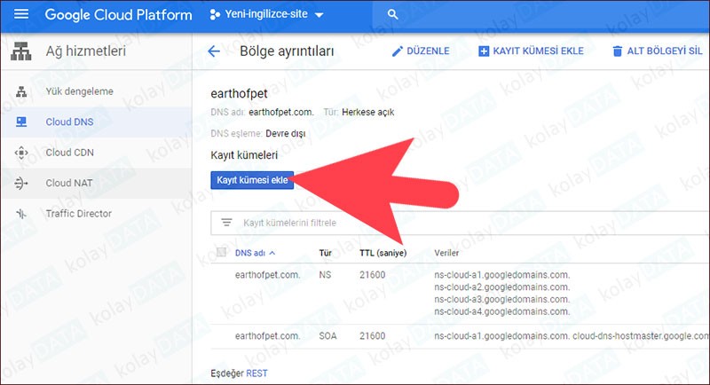 Google Cloud DNS Ayarı Nasıl Yapılır? Google Cloud DNS Ayarı