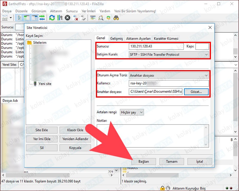 Google Cloud FTP Bağlantısı