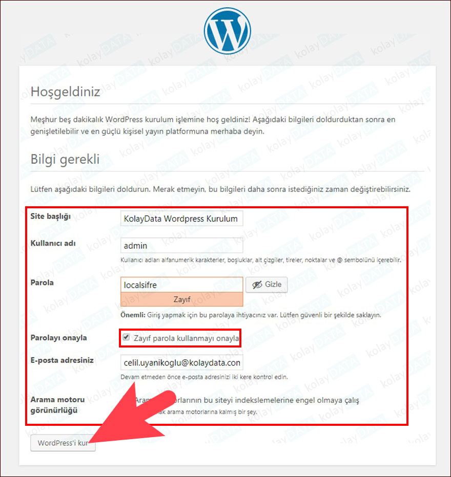 Localhost'a Wordpress Kurulumu